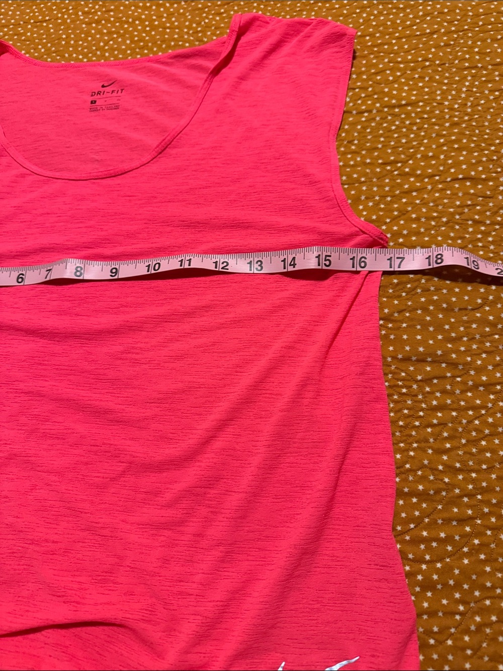 Nike Bright Pink Athletic Tank Top with Reflective Swoosh - Picture 3 of 5